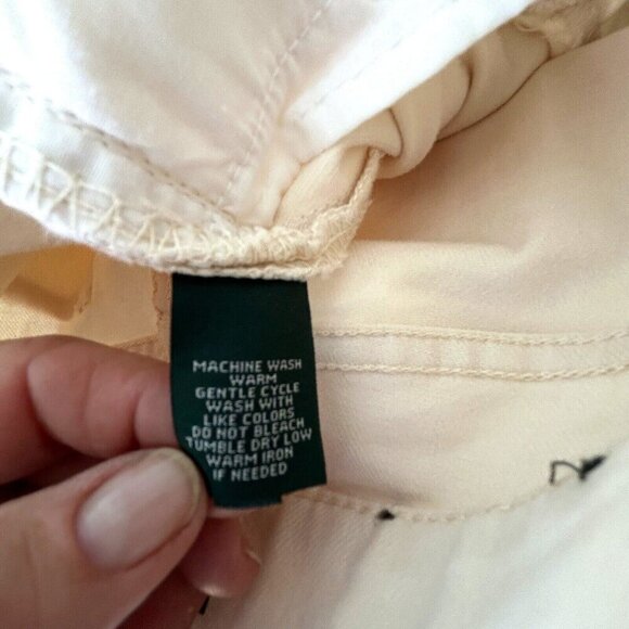 LRL Ralph Lauren Jeans Co Ivory Modern Straight Fit Denim Womens Size 28" x 31" - Picture 7 of 8